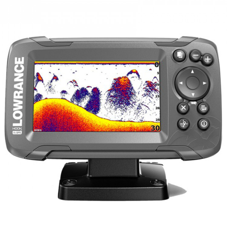 Эхолот с GPS Lowrance HOOK2-4x с датчиком Bullet