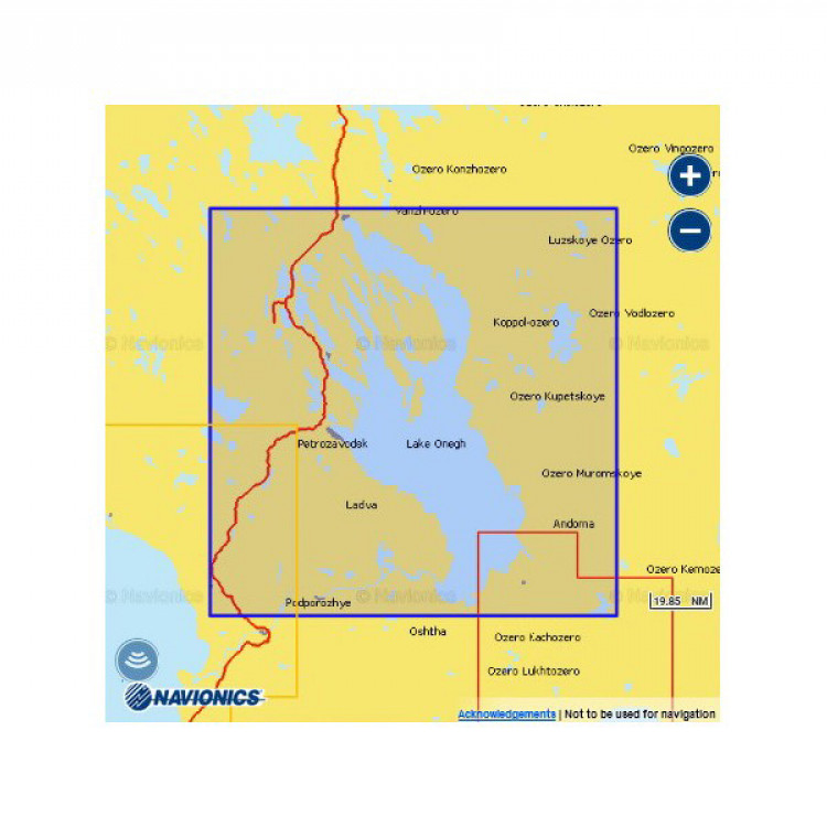 Карта Navionics Gold 5G634S2 Онежское озеро