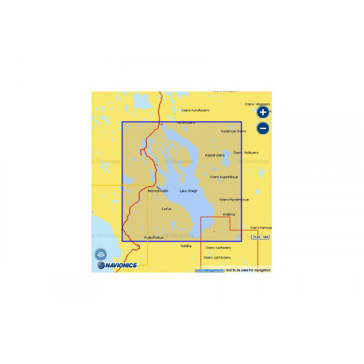 Карта Navionics Gold 5G634S2 Онежское озеро